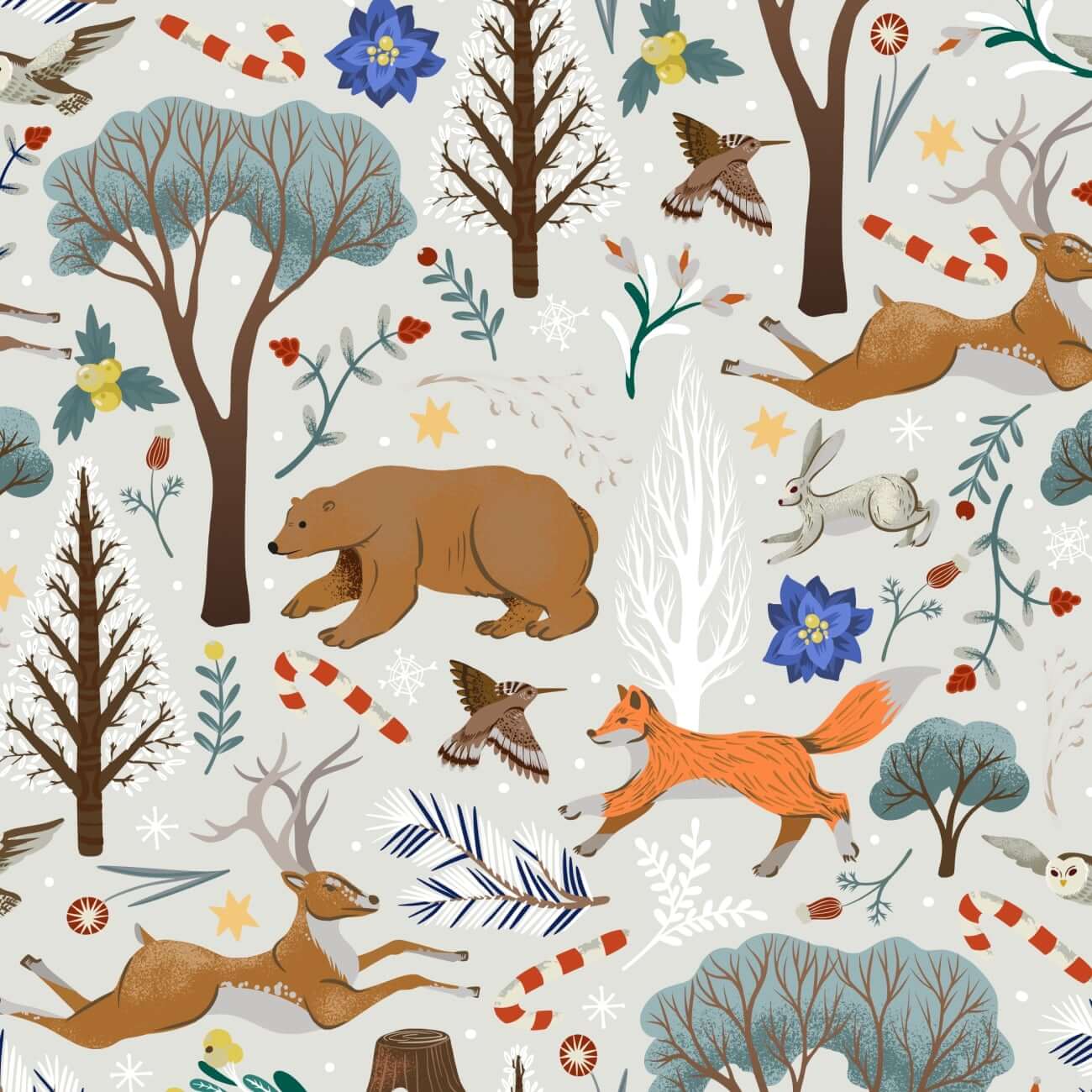 Animal Mingle Gift Wrapping Paper