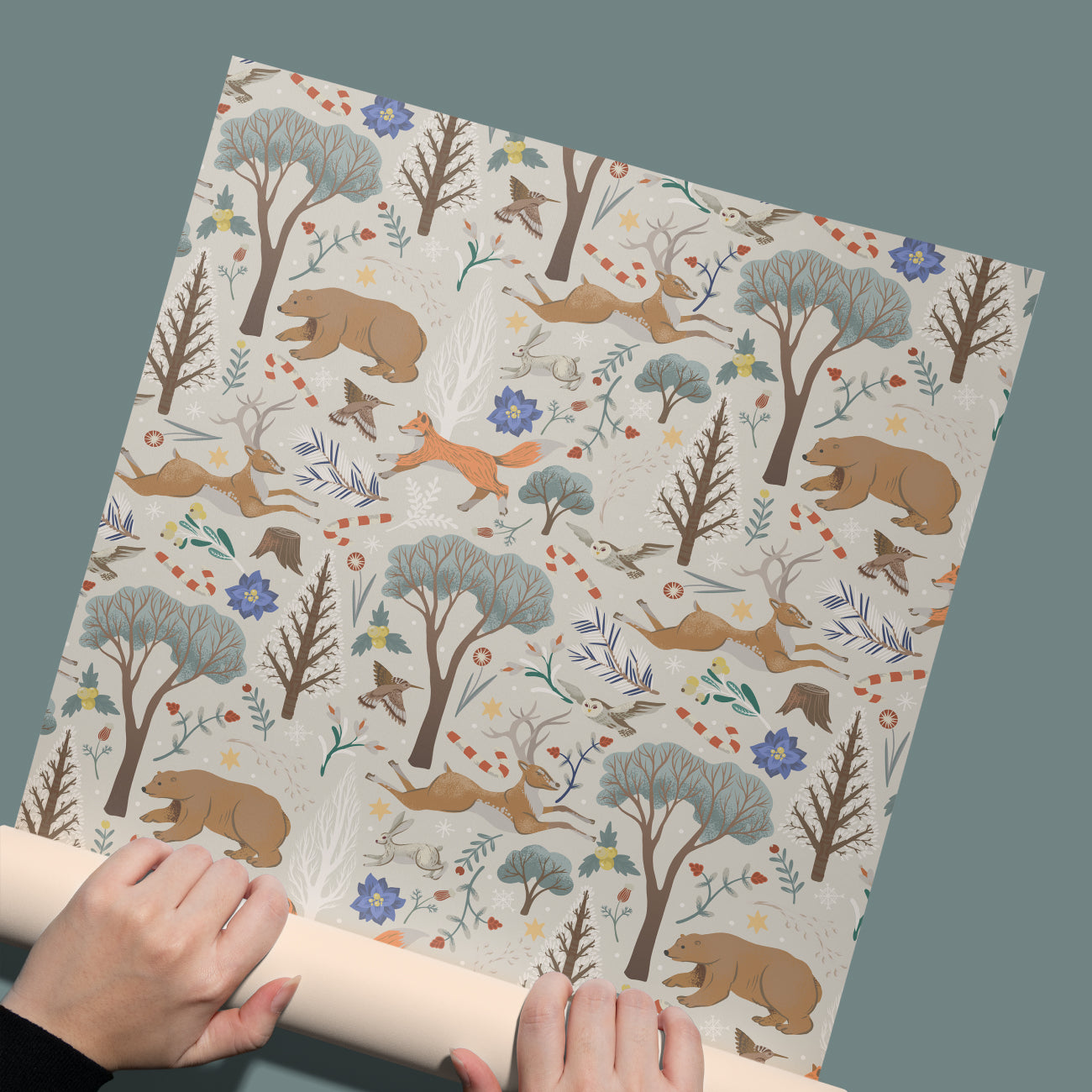 Animal Mingle Gift Wrapping Paper