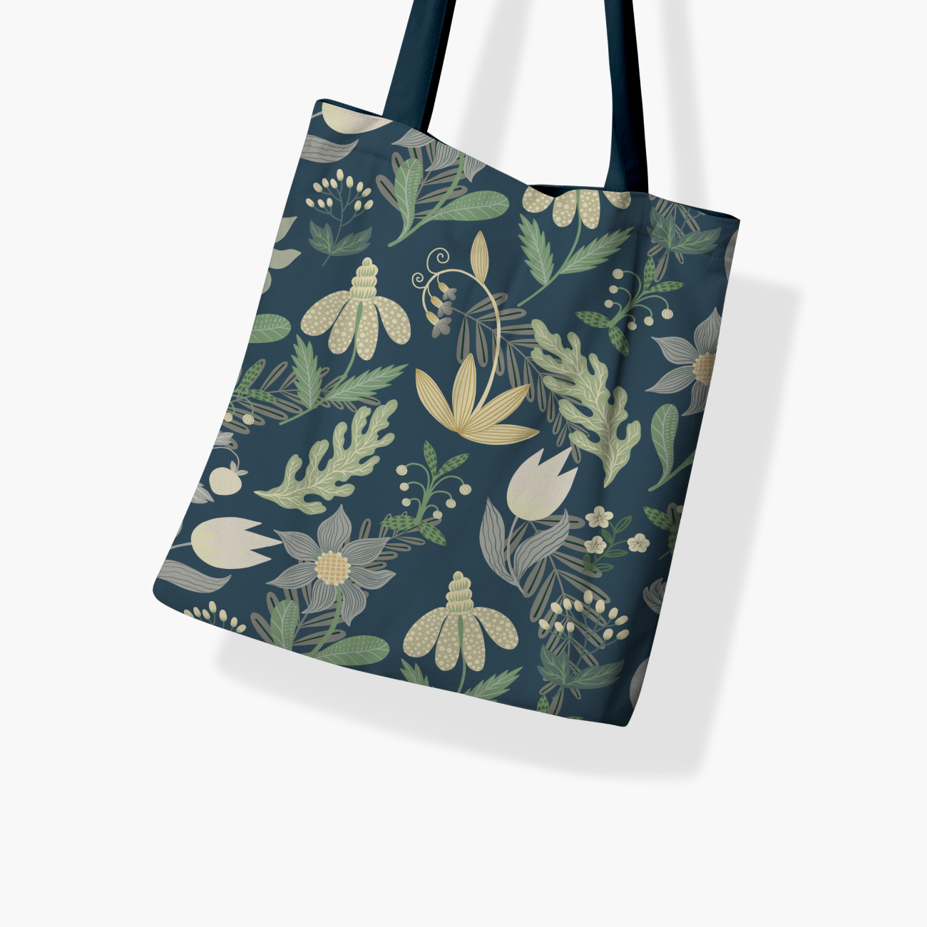 Flora Canva Tote Bag