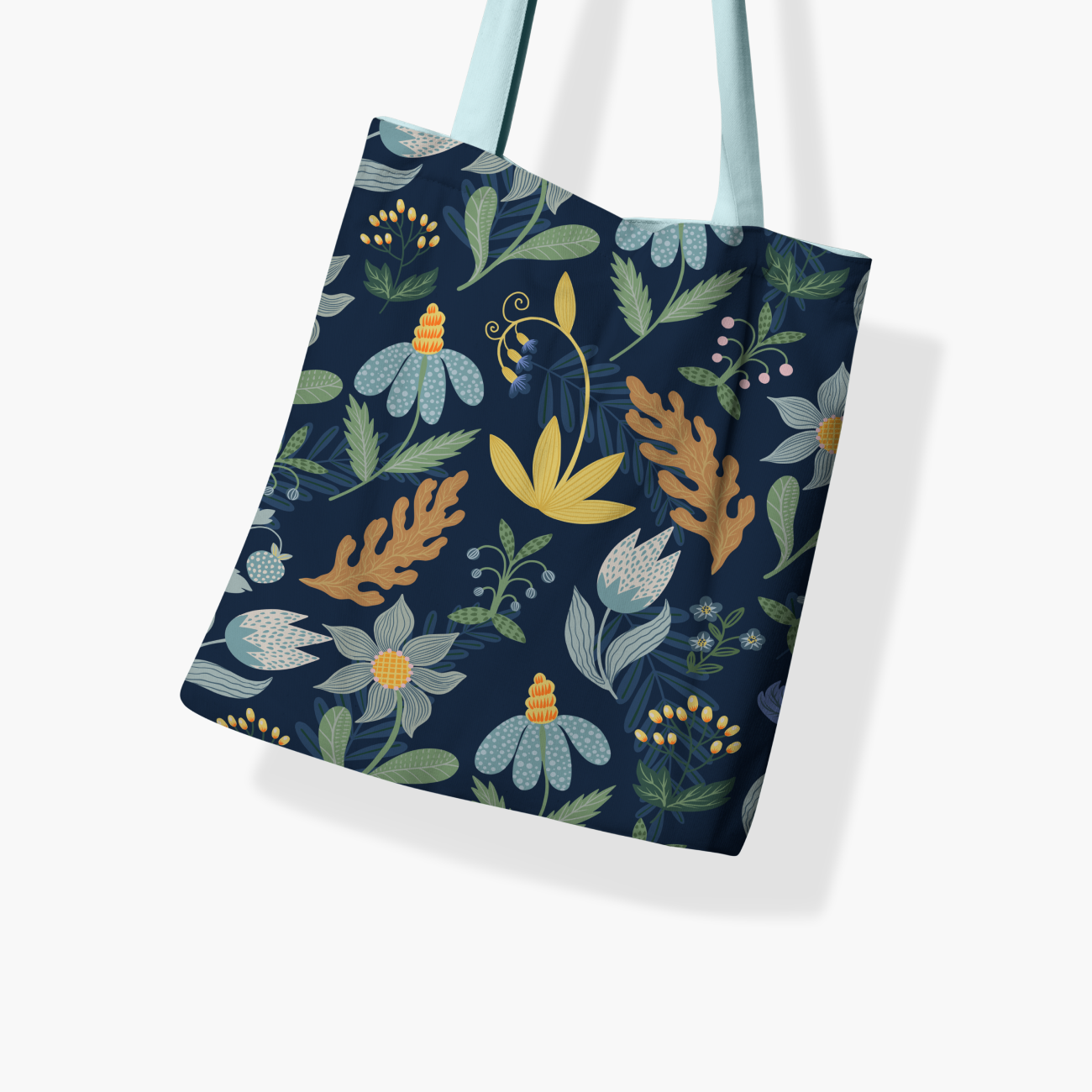 Flora Canva Tote Bag