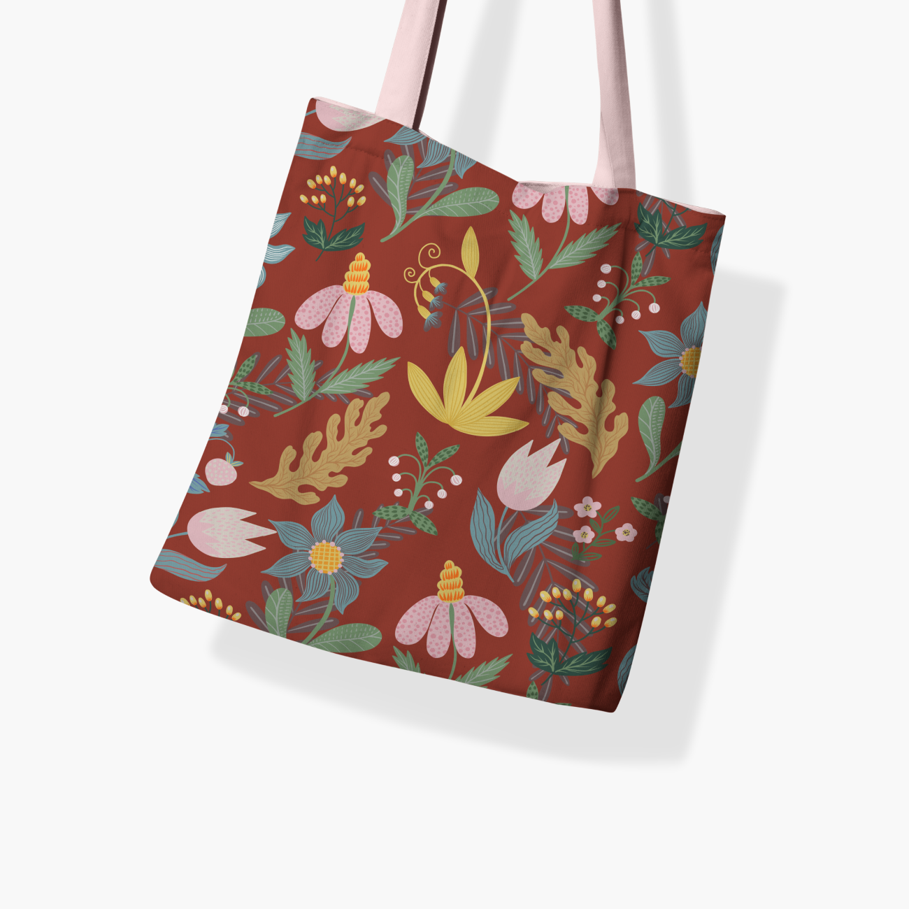 Flora Canva Tote Bag