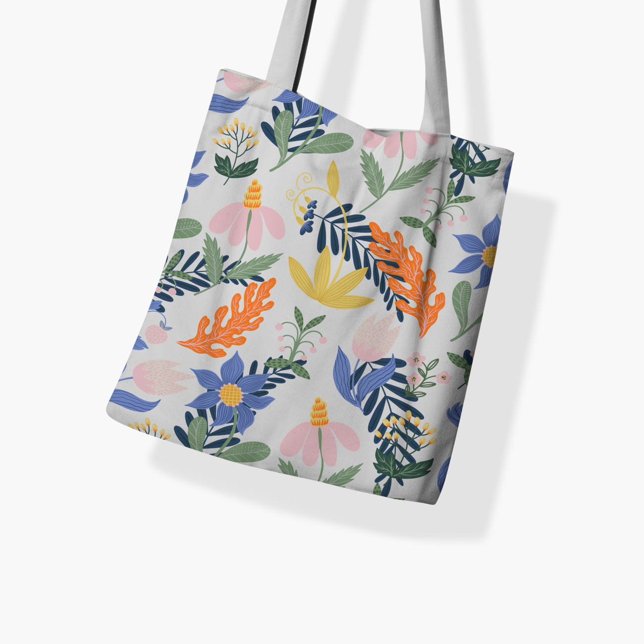 Flora Canva Tote Bag